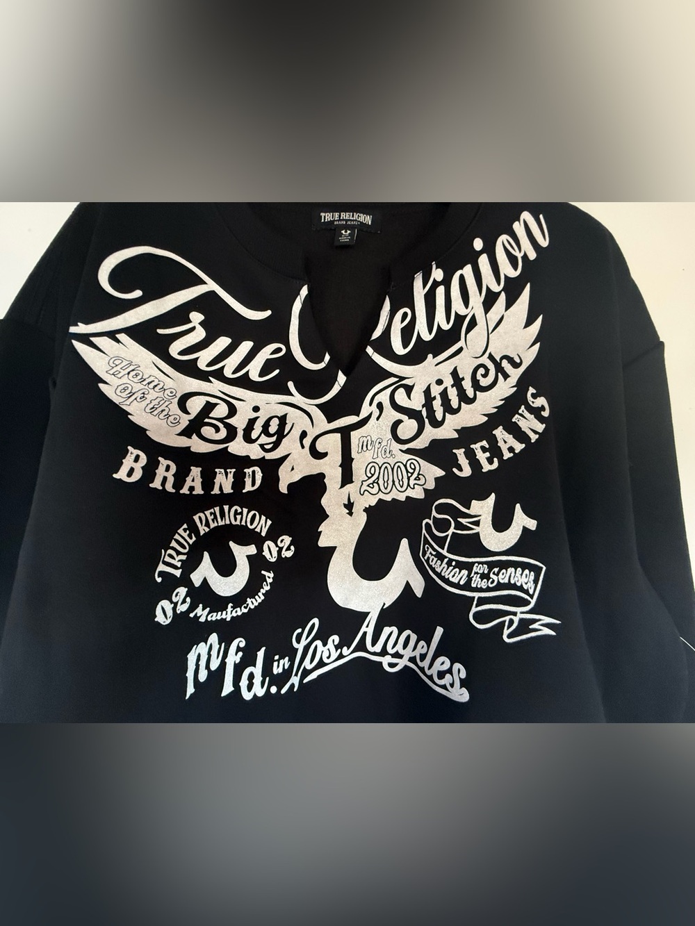 LAST CHANCE! NWOT TR Women's Black Logo Drawstring Sweatshirt - Picture 3 of 5
